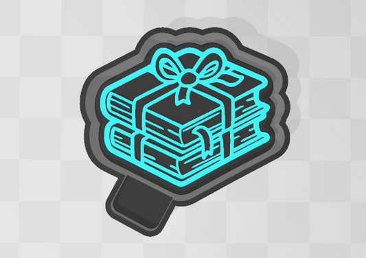 BOOKS WITH BOW -FRESHIE MOLD
