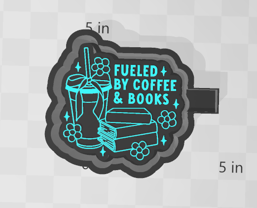 FUELED BY COFFEE AND BOOKS -FRESHIE MOLD