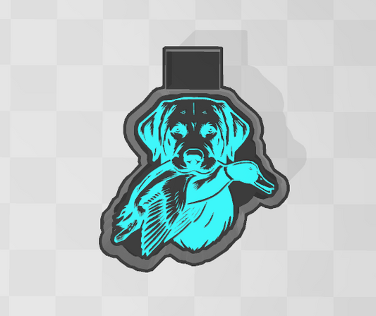 HUNTING DOG WITH DUCK -FRESHIE MOLD