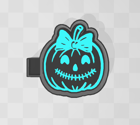 PUMPKIN WITH BOW -FRESHIE MOLD
