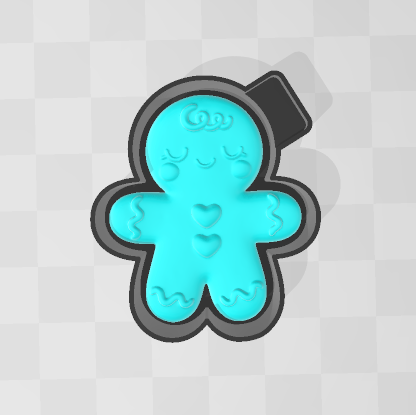 3D GINGERBREAD -FRESHIE MOLD