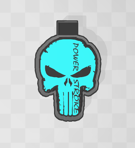 POWERSTROKE PUNISHER SKULL -FRESHIE MOLD