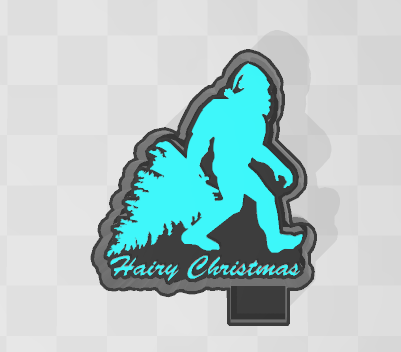 HAIRY CHRISTMAS BIGFOOT -FRESHIE MOLD