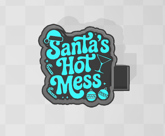 SANTA'S HOT MESS -FRESHIE MOLD