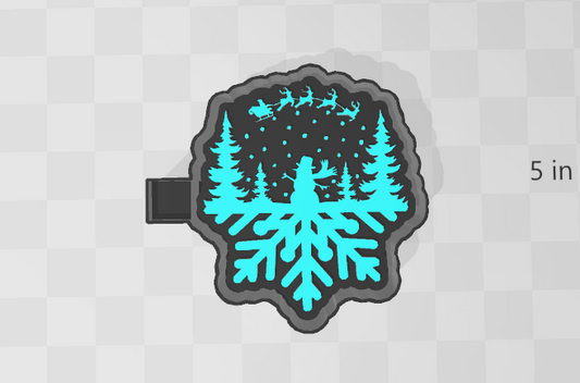SANTA SNOWMAN SNOWFLAKE - FRESHIE MOLD
