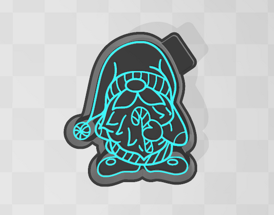 CANDY CANE GNOME -FRESHIE MOLD