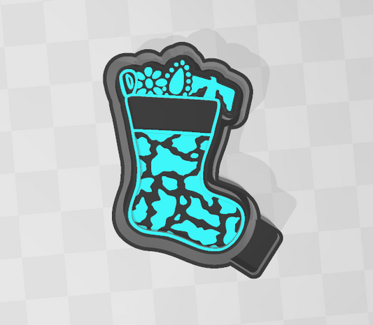 COW PRINT STOCKING -FRESHIE MOLD