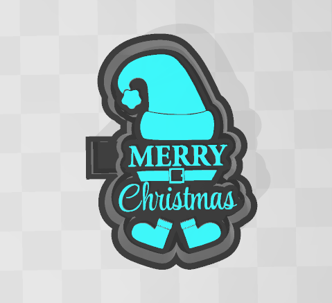 MERRY CHRISTMAS ELF -FRESHIE MOLD