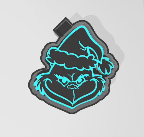 GRINCH FACE -FRESHIE MOLD