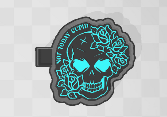 NOT TODAY CUPID SKULL -FRESHIE MOLD