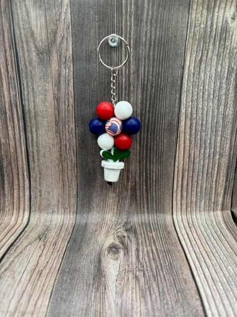 USA FLOWER POT KEYCHAIN