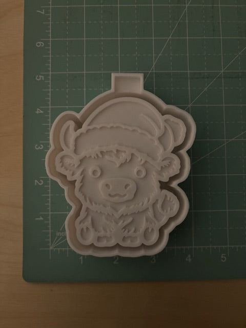 CHRISTMAS BABY COW- FRESHIE MOLD