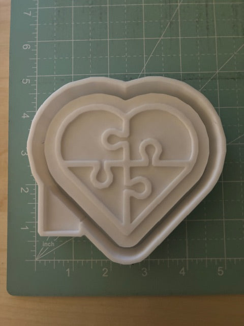 PUZZLE HEART- FRESHIE MOLD