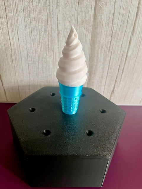 ICE CREAM CONE 1 - 3D KEYCHAIN