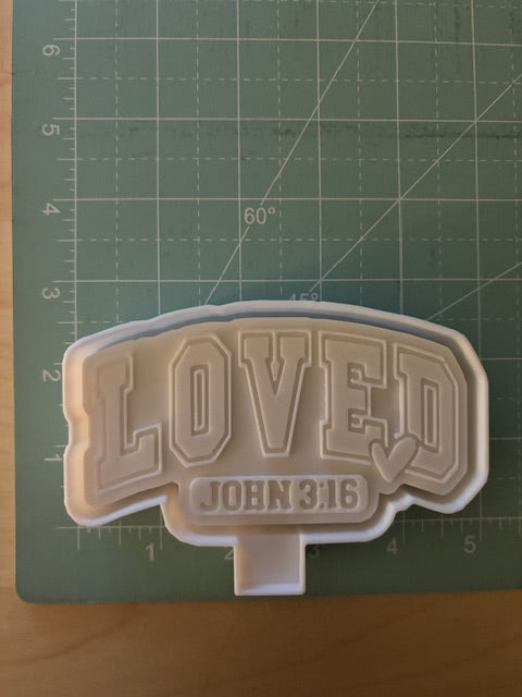 LOVED JOHN 3:16 -FRESHIE MOLD