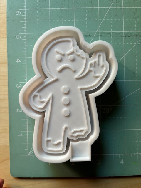 FU GINGERBREAD MAN - FRESHIE MOLD