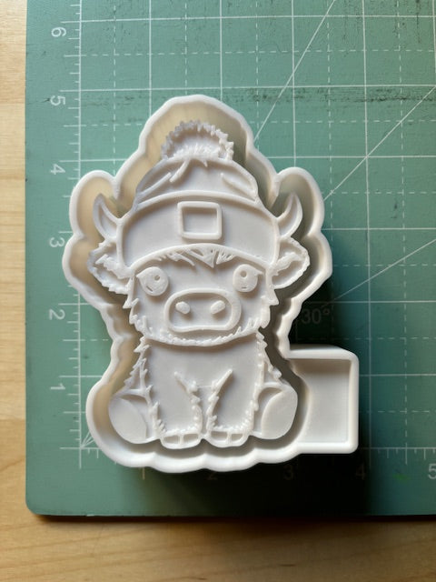 COW IN BEANIE - FRESHIE MOLD