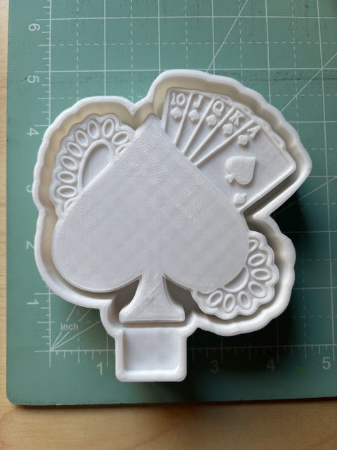 PLAYING CARD SPADE -FRESHIE MOLD