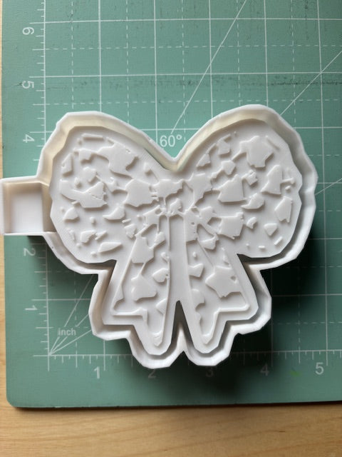 COW PRINT BOW -FRESHIE MOLD