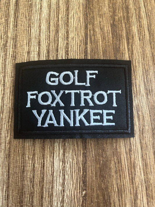 GOLF FOXTROT YANKEE - PATCH