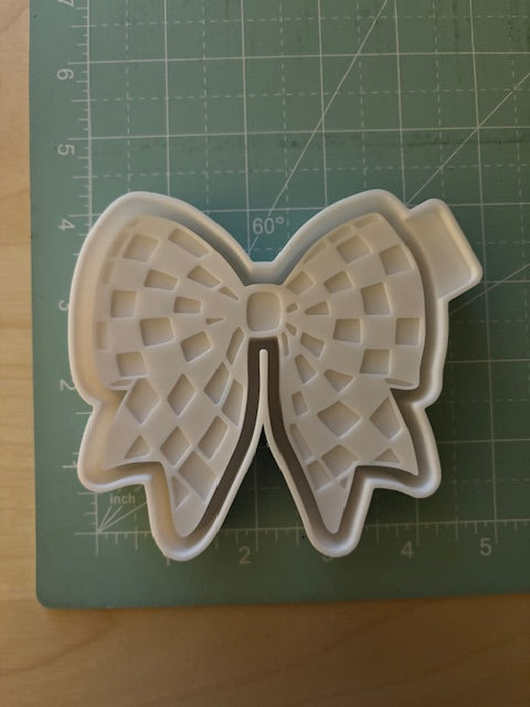 CHECKERED BOW- FRESHIE MOLD