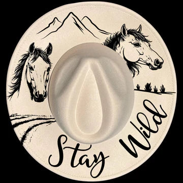 STAY WILD - WIDE BRIM HAT
